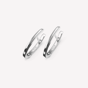 Puzzle Hoop Earrings