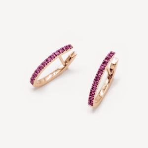 Puzzle Hoop Earrings